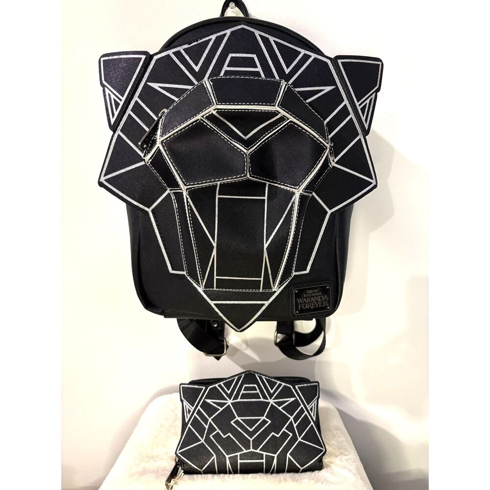 Marvel Black Panther Wakanda Forever Loungefly Backpack & Wallet Bundle – NWT